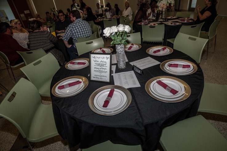 People enjoying the Student Recognition Dinner