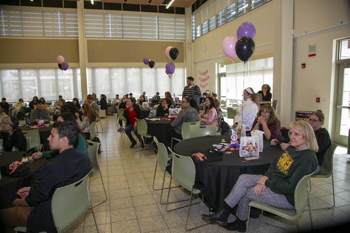 Students, staff and faculty attend Women's History Month Kickoff Celebration at CHC.