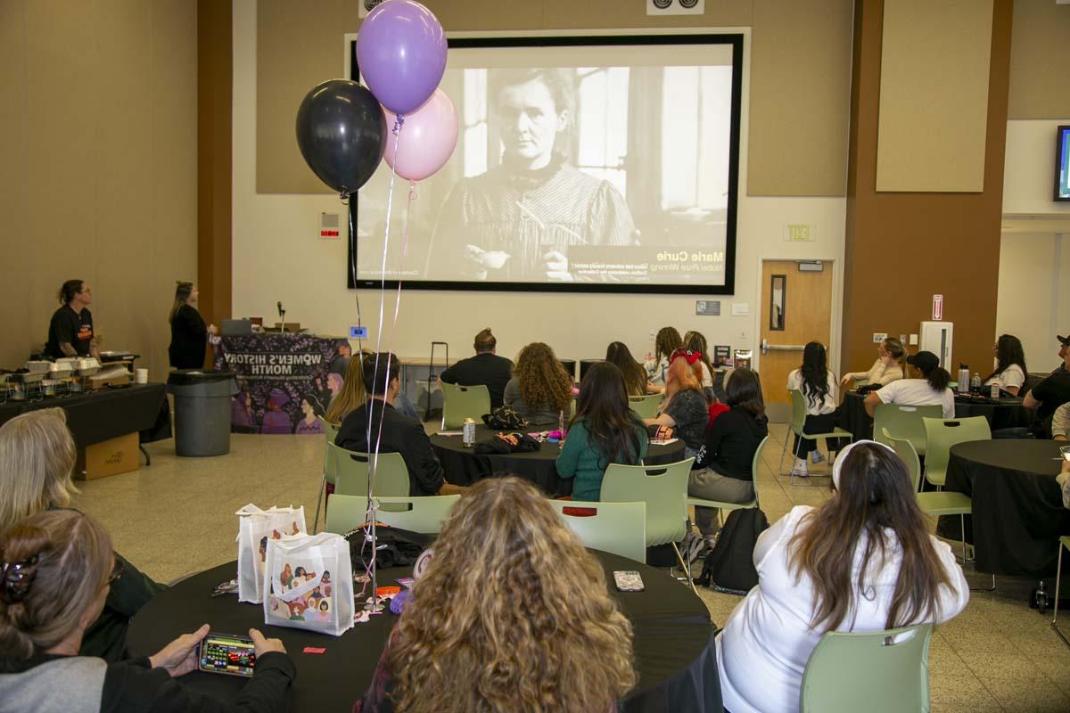 Students, staff and faculty attend Women's History Month Kickoff Celebration at CHC.