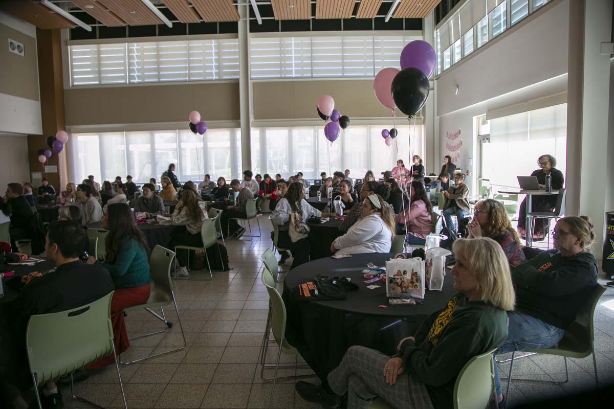 Students, staff and faculty attend Women's History Month Kickoff Celebration at CHC.